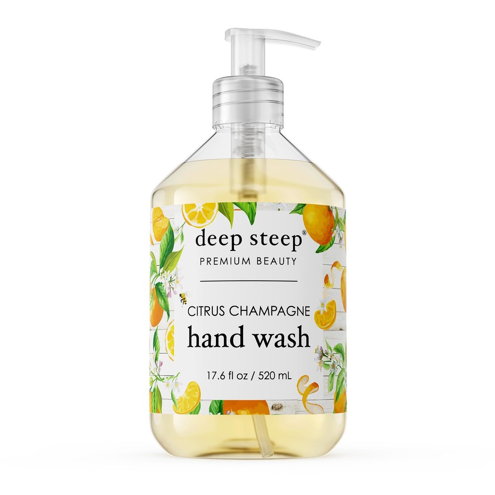 Deep Steep Liquid Hand Wash, 17.6 Ounces (Citrus Champagne)