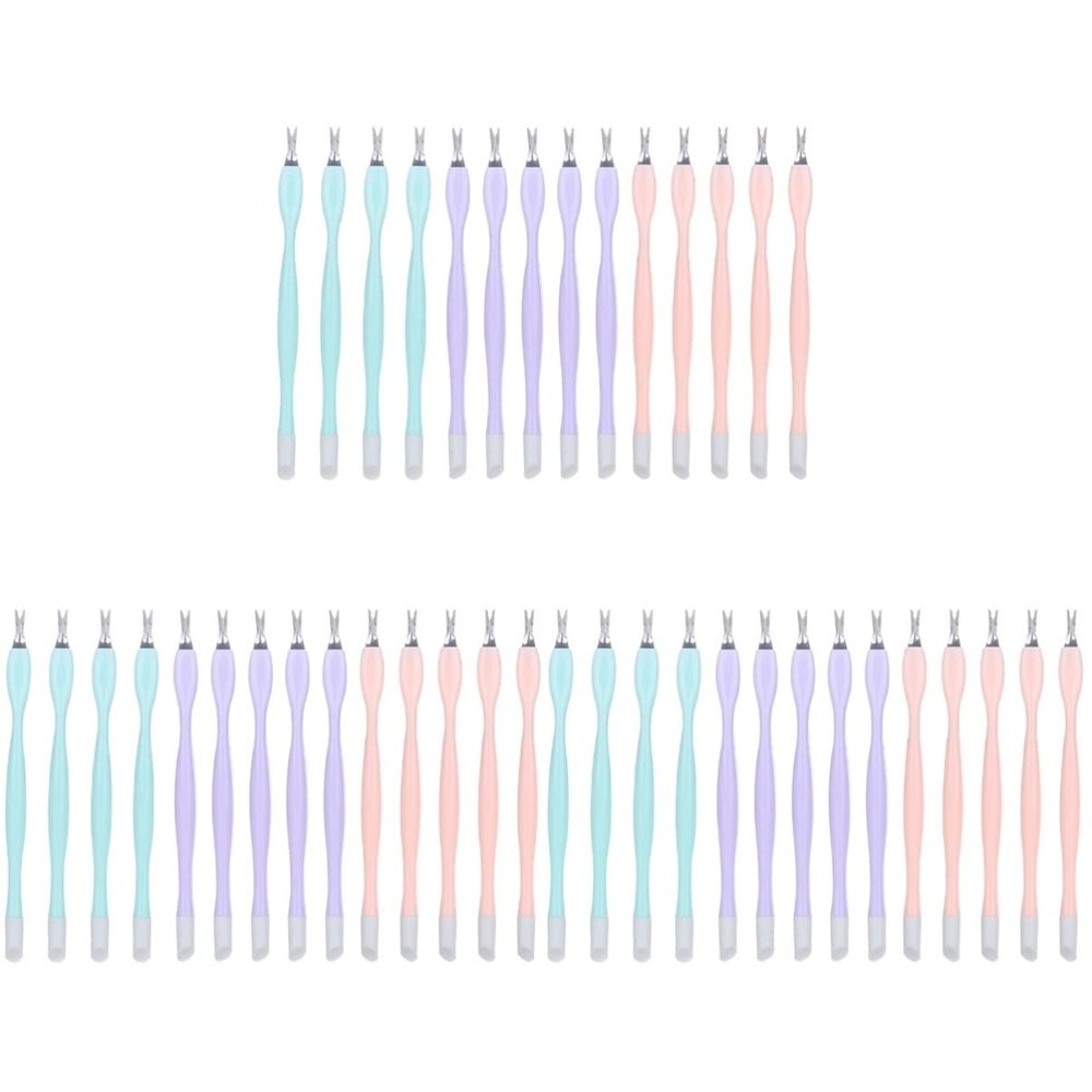 FOMIYES 90pcs Dual- Dead Skin Fork Nail Care Tool Portable Manicure Implements for Easy Cuticle Removal and Lightweight Nail Art Accessories