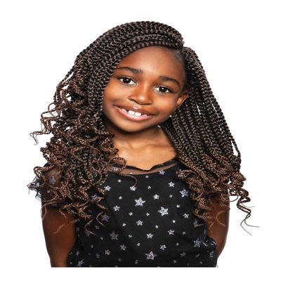 (3 Packs) Mane Concept Afri Naptural Kids Crochet Box Braid - KBOX02 Lovely 12" (OMBUG)
