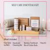 J&L Naturals | Exceptional Self-Care Kit With Cleanser, Konjac Sponge, Face Mask, Face Salve, Lip Balm, Shampoo, Hair Serum, Deodorant, Toothbrush & More (Shine (normal, dull), Simple) view 2