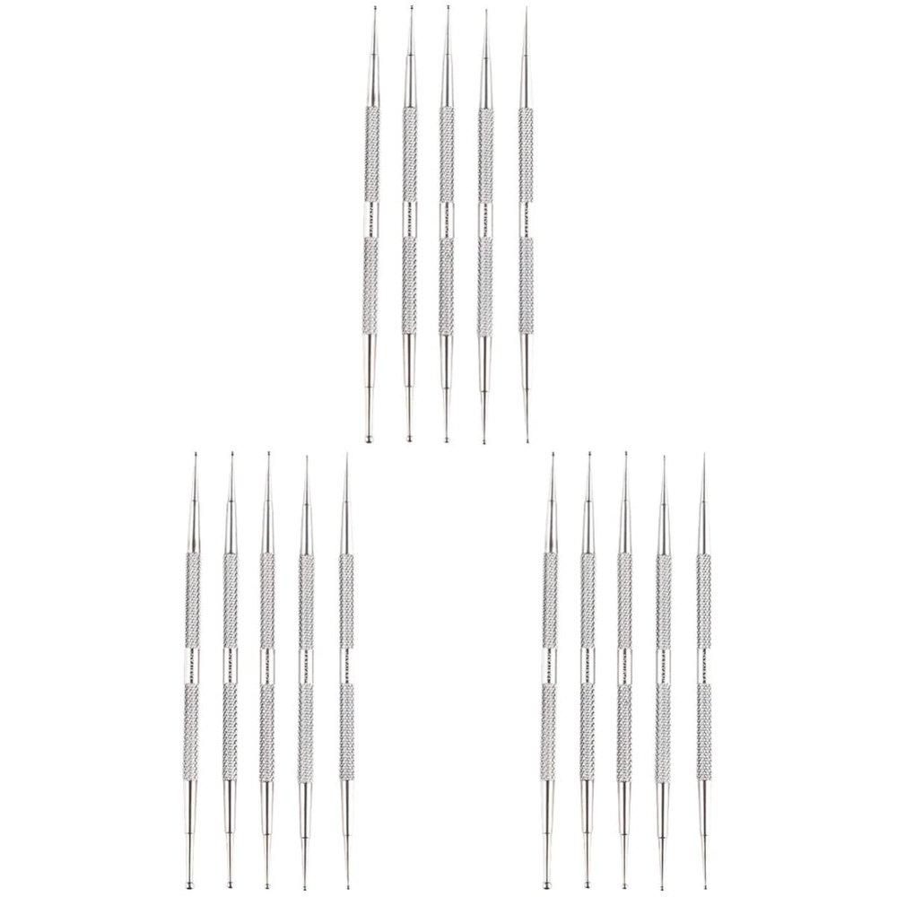FRCOLOR 15pcs Dual- Manicure Diamond Drill Pens for Nail Art Nail Accessories Effortless Dotting Tool