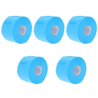 Beaupretty 5rolls Disposable Barber Neck Paper Strips Stretchable Neck Collars for Hair Cutting Salon Use Blue Convenient Absorbent Haircutting Tool