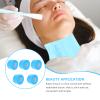 Beaupretty 5rolls Disposable Barber Neck Paper Strips Stretchable Neck Collars for Hair Cutting Salon Use Blue Convenient Absorbent Haircutting Tool view 3