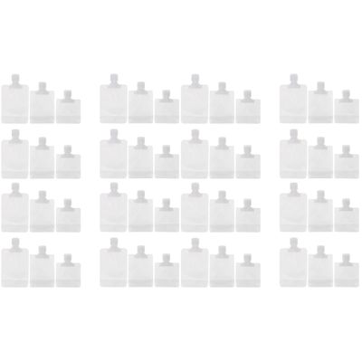 minkissy 48pcs Squeezable Pouch Refillable Cosmetic Containers for Travel Lotion Shampoo Portable Pouches Easy to Clean for Toiletries Storage