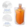 minkissy 48pcs Squeezable Pouch Refillable Cosmetic Containers for Travel Lotion Shampoo Portable Pouches Easy to Clean for Toiletries Storage view 4