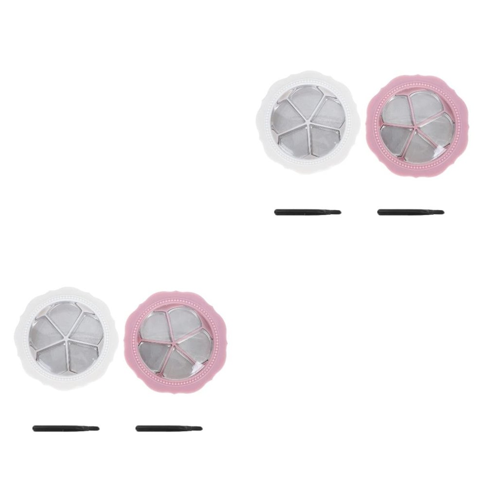 FOMIYES 4sets Eyeshadow Organizer Trays Portable Makeup Mixing Palette for Empty Makeup Case Lid Convenient Cosmetics Storage