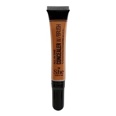 All in one Concealer with Built in Brush by S.he Makeup (22 Dark Brown)