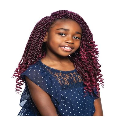 (6 Packs) Mane Concept Afri Naptural Kids Crochet Box Braid - KBOX03 Dolly 12" (OMBUG)