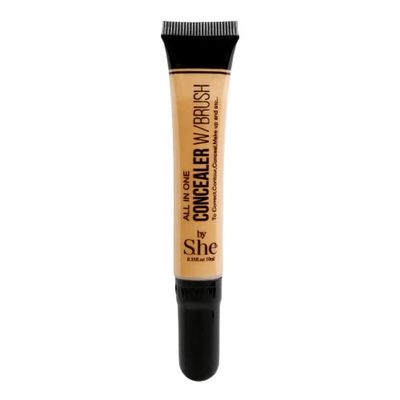 All in one Concealer with Built in Brush by S.he Makeup (10 Cream Beige)