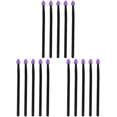 FOMIYES 15pcs Simple Cosmetic Brush Eye Shadow Brush Non-slip Handle Reusable Easy to