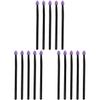 FOMIYES 15pcs Simple Cosmetic Brush Eye Shadow Brush Non-slip Handle Reusable Easy to view 1