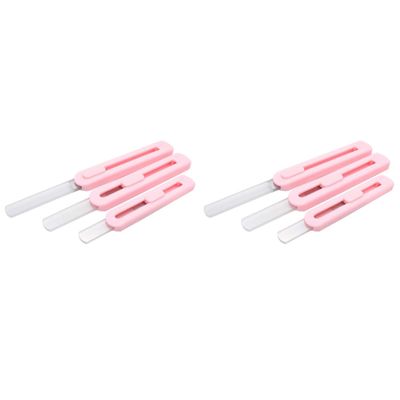 minkissy 6pcs Glass Manicure Tools Nail Buffer Block Kit Gel Nail Care Supplies