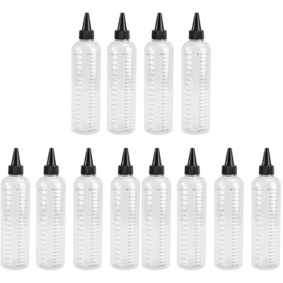 FOMIYES 3sets Hair Dye Applicator Bottle 500ml Plastic Sauce Squeeze Bottle 4pcs*3