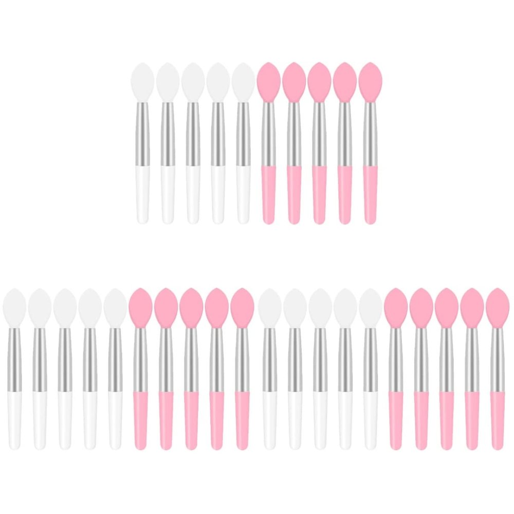 minkissy 30pcs Portable Lip Brush Mini Travel Makeup Tool for Lipstick Lip Balm and Cosmetics Soft