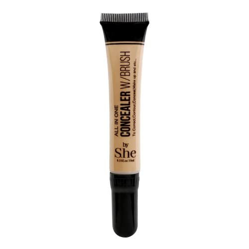 All in one Concealer with Built in Brush by S.he Makeup (13 Tan)