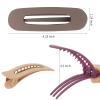 ACO-UINT 8 Pack Hair Accessories: Flat Claw Clips, Alligator Barrettes, Non-Slip French Clips, Duckbilled Hair Clips for Women's Hairstyling and Sectioning view 2