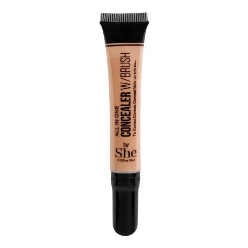 All in one Concealer with Built in Brush by S.he Makeup (15 Dark Beige)