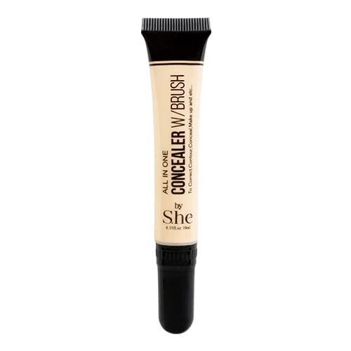 All in one Concealer with Built in Brush by S.he Makeup (06 Beige)