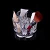 2 pcs Transparent Cosmetic Storage Box Cylindrical Makeup Organizer Lip Gloss Lipstick Pen Holder Desk Versatile Desktop Organizer view 4