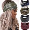 Acenail Boho Headbands Women Wide Head Bands Knotted Turban Headband Nonslip Elastic Hairbands Floral Hairband Workout Hair Scarfs Yoga Sweatbands Bohemian Head Wraps for Women 4Pcs (#2 Boho) view 1