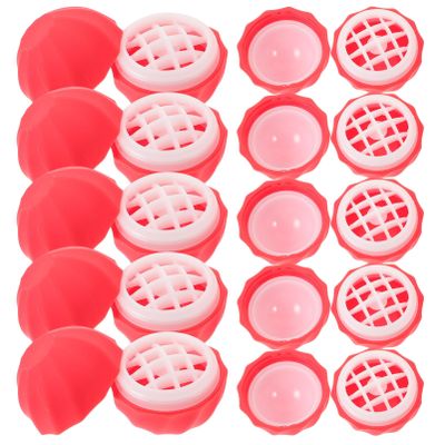 Empty Lip Balm Containers 30Pcs Lipstick Case Screw Cap Ball Lipstick Tubes With Holder Diy Lip Gloss Sphere Containers For Women