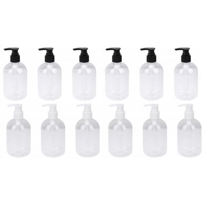 Zerodeko 12pcs Refillable Shower Gel Bottles Toiletries Containers for Home Travel Random Color for Shampoo Lotion