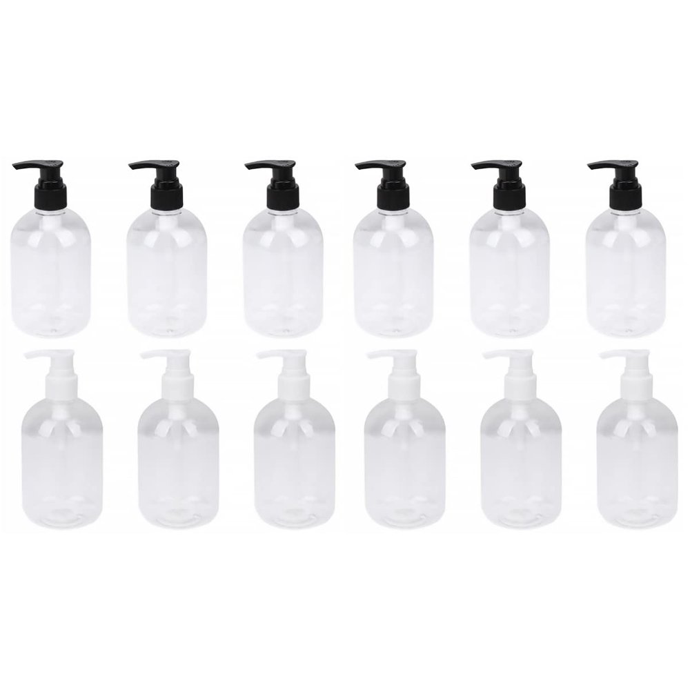 Zerodeko 12pcs Refillable Shower Gel Bottles Toiletries Containers for Home Travel Random Color for Shampoo Lotion