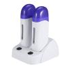 Electric Wax Heater, Roll On Wax Machine Waxing Hot Cartridge Roller with Charging Pedestal, Painless Body Depilatory Warmer Machine for Hair Removal (Double) view 1
