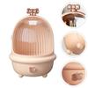 Alipis Box Cosmetic Storage Box Perfume Organizer Desk Drawer Organizer Clear Makeup Organizer Holder Drawer Organizer with Lid Drawer Storage Organizer Drawers Skincare Cosmetics Pink Pp view 3