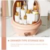 Alipis Box Cosmetic Storage Box Perfume Organizer Desk Drawer Organizer Clear Makeup Organizer Holder Drawer Organizer with Lid Drawer Storage Organizer Drawers Skincare Cosmetics Pink Pp view 4
