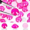 Novani Rhinestones 300Pcs Flatback Crystal Round Loose Gemstones Glass Rhinestones for Crafts Makeup Nail Art Clothes Shoes DIY Decorations(SS30,6.4-6.6mm,Jelly Rose) view 3
