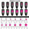 Novani Rhinestones 300Pcs Flatback Crystal Round Loose Gemstones Glass Rhinestones for Crafts Makeup Nail Art Clothes Shoes DIY Decorations(SS30,6.4-6.6mm,Jelly Rose) view 4