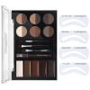 MAEPEOR Brow Contour Kit 25 Piece Waterproof Eyebrow Palette Set 12 Colors Eyebrow Powder 5 Colors Brow Wax 3 Brushes 1 Eyebrow Pencil for Novice and Professional (Set 00) view 1