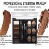 MAEPEOR Brow Contour Kit 25 Piece Waterproof Eyebrow Palette Set 12 Colors Eyebrow Powder 5 Colors Brow Wax 3 Brushes 1 Eyebrow Pencil for Novice and Professional (Set 00) view 3