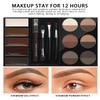 MAEPEOR Brow Contour Kit 25 Piece Waterproof Eyebrow Palette Set 12 Colors Eyebrow Powder 5 Colors Brow Wax 3 Brushes 1 Eyebrow Pencil for Novice and Professional (Set 00) view 4