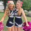 2 PCS 8 Inch Cheer Hair Bows Large Cheerleading Big Hair Bows with Ponytail Holder for Teen Girls-Pink view 2