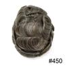 Toupee for Men Hair Replacement 8X10" Swiss Lace Front Mens Toupee Remy Human Hairpiece Bleached Knots Mens Units Black Brown Blonde Hair System FACE MIRACLE (8X10"-100% Density, 450) view 2