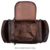 Polare Toiletry Bag Full Grain Leather Shaving Kit Dopp Kit Travel Case Wash Bag with YKK Zippers (Dark Brown) view 4