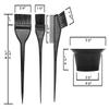 Plastic Classic Dyeing Kit - 3 pcs Brush and 1 Bowl, Black view 2