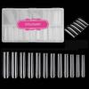 SITELENABY Acrylic 3XL Full Cover Square Nail Tips, 12 Sizes, 360pcs, Clear, Glossy Finish view 1