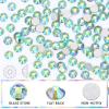 Novani Rhinestones 3000Pcs Flatback Crystal Round Loose Gemstones Glass Rhinestones for Crafts Makeup Nail Art Clothes Shoes DIY Decorations(SS10, 2.7-2.9mm,Light Green AB) view 2