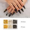 DSHIJIE 600pcs Nail Art Punk Cone Metalic Spike Studs Sliver, Black, Gold Nail Art Decoration view 2