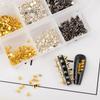 DSHIJIE 600pcs Nail Art Punk Cone Metalic Spike Studs Sliver, Black, Gold Nail Art Decoration view 4