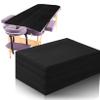 Boao 20 Pieces Disposable Bed Sheets, 31 x 71 Inches, Black, Modern Massage Table Sheet view 1