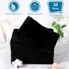 Boao 20 Pieces Disposable Bed Sheets, 31 x 71 Inches, Black, Modern Massage Table Sheet view 4