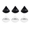 Topwon Triangle Powder Puff Set of 6, Plush Makeup Puffs for Face Body Dry Wet Use Powder Puff, Cosmetic Foundation Undereye Setting Make up Tool view 1