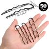 50Pcs 3 Inches U Shaped Hair Pins Ballet Bobby Pins Curved Bobby Pins Hair Pins for Women Girls Thick Thin Long Curly Hair with storage box view 2