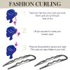 50Pcs 3 Inches U Shaped Hair Pins Ballet Bobby Pins Curved Bobby Pins Hair Pins for Women Girls Thick Thin Long Curly Hair with storage box view 3