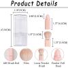 JewelryWe 8 in 1 Retractable Brushes Makeup Cosmetic Brush for Travel Loose Powder Brush, Angled Brush, Eyeshadow Brush, Beauty Sponge, Foundation Blending Lip Brush Portable Makeup Brushes Sets view 3