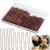 200Pcs 2.4 & 2Inches Hair Pins for Buns Hair Bun Pins Bun Hair Pins With Storage Box for Women Girls and Hairdressing Salon (Brown) view 1